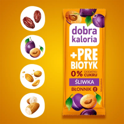 Baton Śliwka funkcjonalny + Prebiotyk 35 g