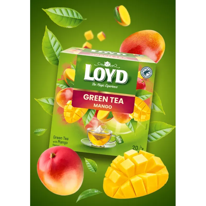 LOYD Mango Green Tea, 20 tea bags
