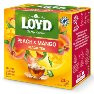 Herbata Czarna Brzoskwinia Mango LOYD BLACK TEA PEACH MANGO 20 torebek