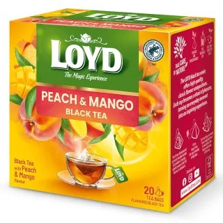 Herbata Czarna Brzoskwinia Mango LOYD BLACK TEA PEACH MANGO 20 torebek