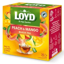 Herbata Czarna Brzoskwinia Mango LOYD BLACK TEA PEACH MANGO 20 torebek