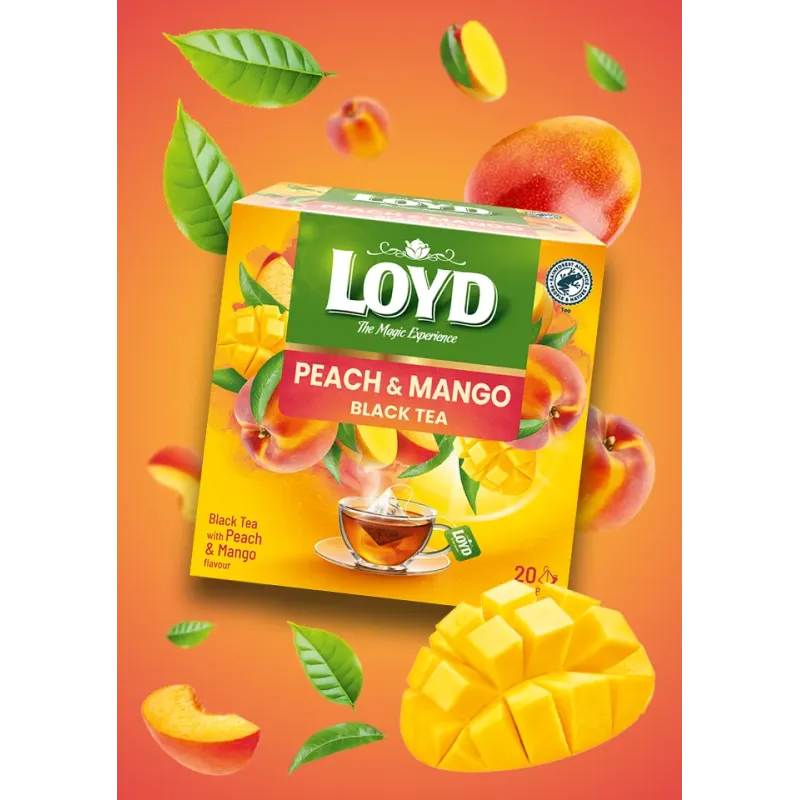 LOYD BLACK TEA PEACH MANGO 20 tea bags