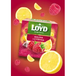 Loyd Raspberry and Lemon Fruit Tea, 20 bags