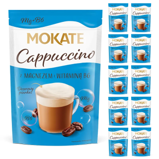 Zestaw Hurtowy Mokate Kawa Cappuccino Magnez 110g x 10szt