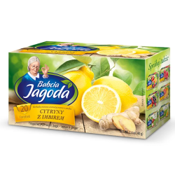 Herbatka owocowa Babcia Jagoda Cytryna z imbirem 20 torebek