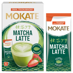 Matcha latte Mokate o smaku Truskawkowym 84 g