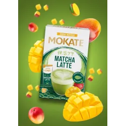 Mokate Mango-flavoured Matcha Latte, 6 sachets