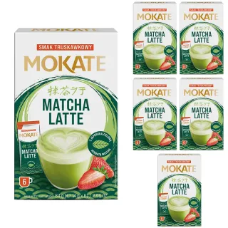 Zestaw Hurtowy Matcha Latte Mokate Truskawkowa 5szt x 84g
