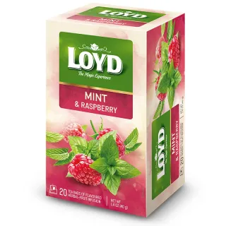 Loyd Raspberry-flavoured Fruit and Herbal Tea, 20 bags