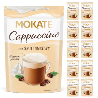 Zestaw Hurtowy Mokate Kawa Cappuccino Śmietanowe 110g x 10szt