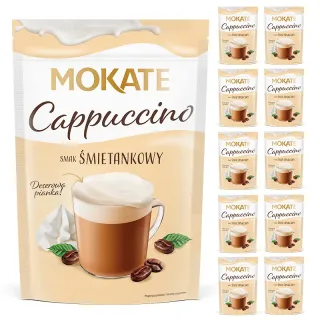 Zestaw Hurtowy Mokate Kawa Cappuccino Śmietanowe 110g x 10szt