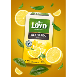 LOYD Lemon-flavoured Black Tea, 20 bags