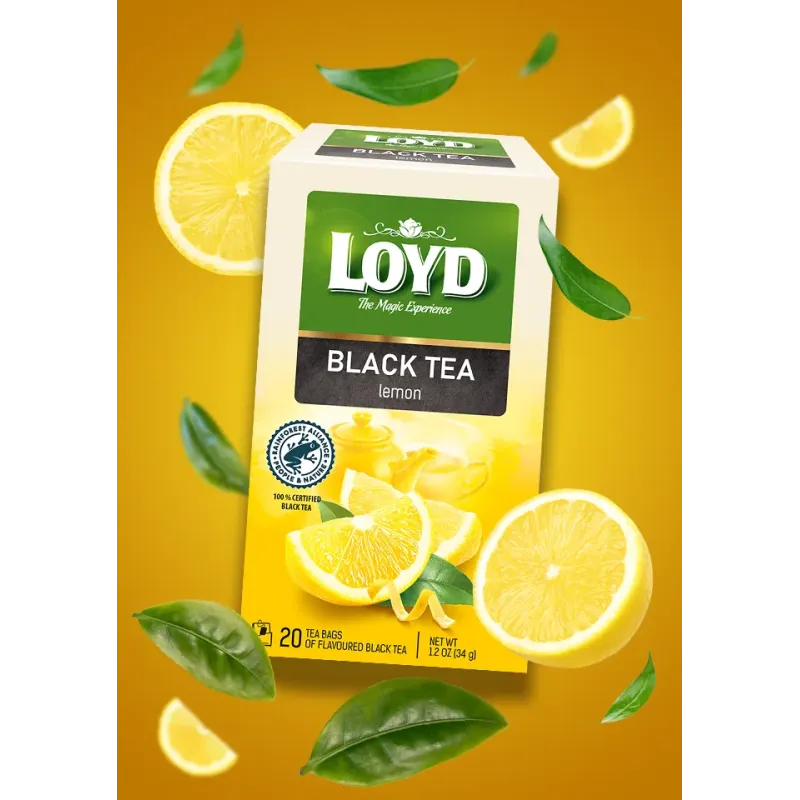 LOYD Lemon-flavoured Black Tea, 20 bags
