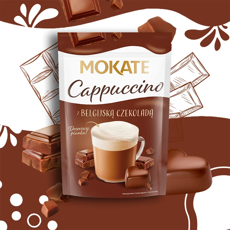 Cappuccino Mokate o smaku Belgijskiej Czekolady 110 g