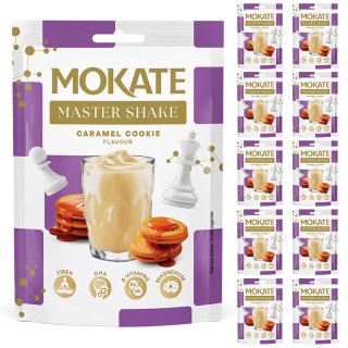 10 szt MASTER MILK SHAKE COOKIE KARMELOWE CIASTECZKA MLECZNY NA ZIMNO MOKATE 30G