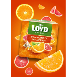 Herbatka owocowa LOYD Pomarańcza i Grejpfrut 20 torebek