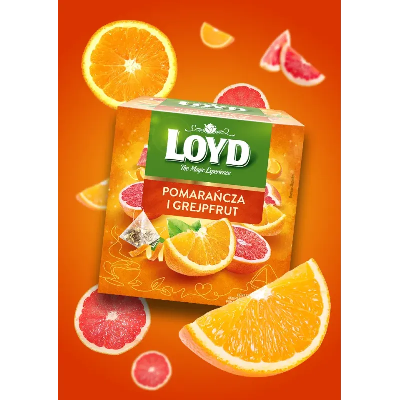 LOYD Orange and Grapefruit Fruit Tea, 20 bags