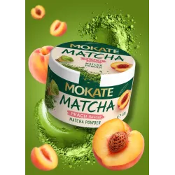 Matcha peach flavor MOKATE 40G
