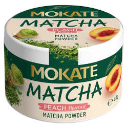 Matcha o smaku brzoskwiniowym MOKATE 40g