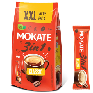 Mokate 3-in-1 Classic coffee drink, 24 sachets