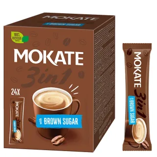 Napój Kawowy 3w1 Instant Brown Sugar Mokate Mix Kawowy 24 sztuki BOX