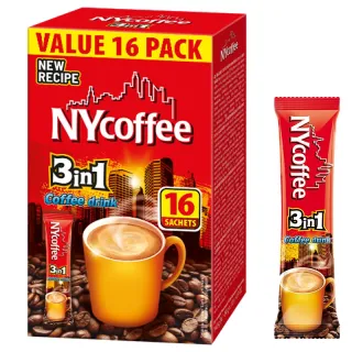 KAWA NYC 3-in-1 Coffee Mix, 16 packs