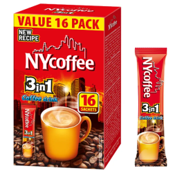KAWA NYC 3-in-1 Coffee Mix, 16 packs