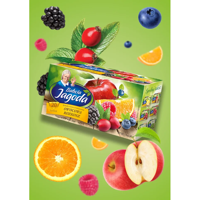 Babcia Jagoda Fruit Tea: A Fruity Delight – 20 tea bags