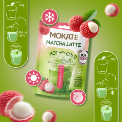 MATCHA LATTE WITH LICHI FLAVOUR 40G