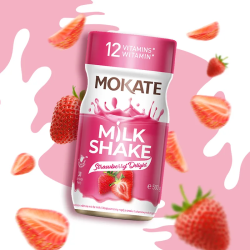 Milkshake Mokate o smaku truskawkowym 500 g
