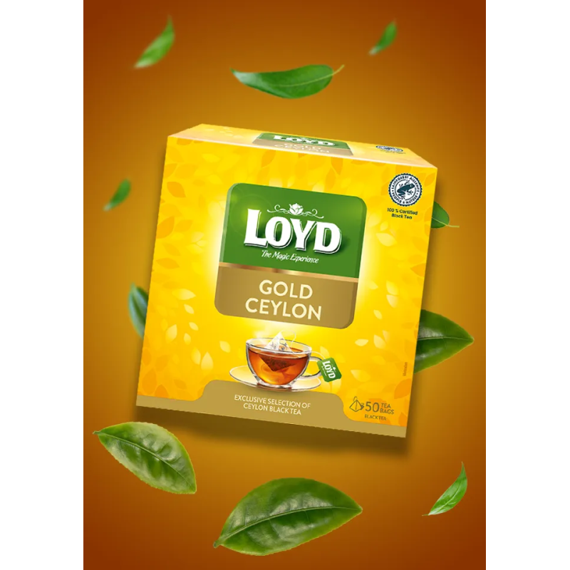Herbata czarna Loyd Gold Ceylon 50 torebek