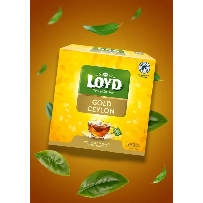 Loyd Gold Ceylon Black Tea, 50 bags