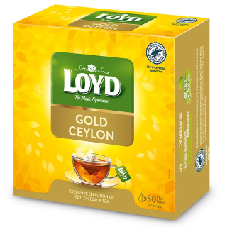 Herbata czarna Loyd Gold Ceylon 50 torebek