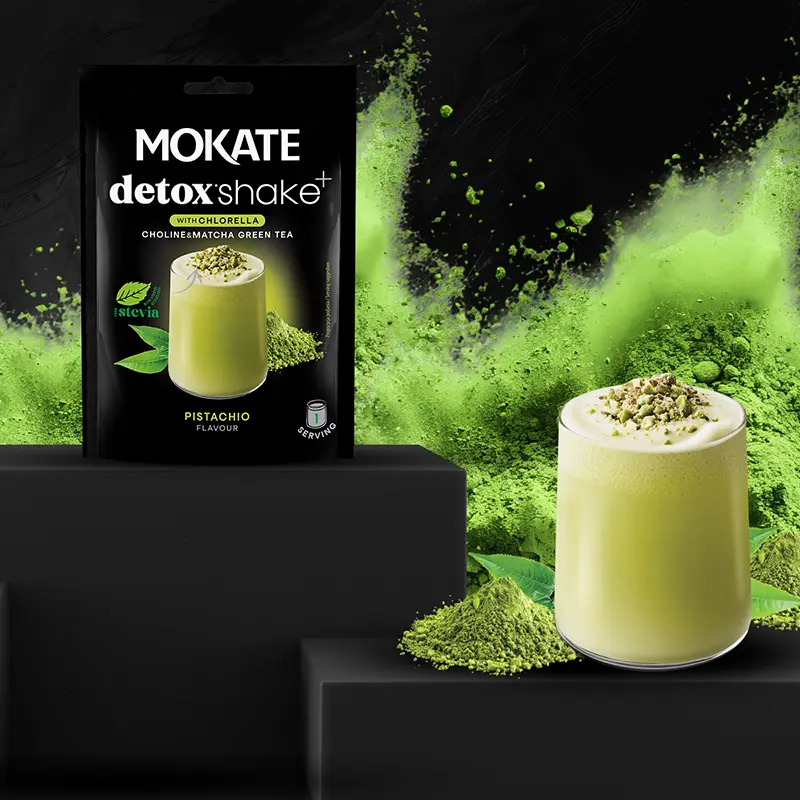 Shake Detox o smaku Pistacjowym MOKATE 27G Pistachio