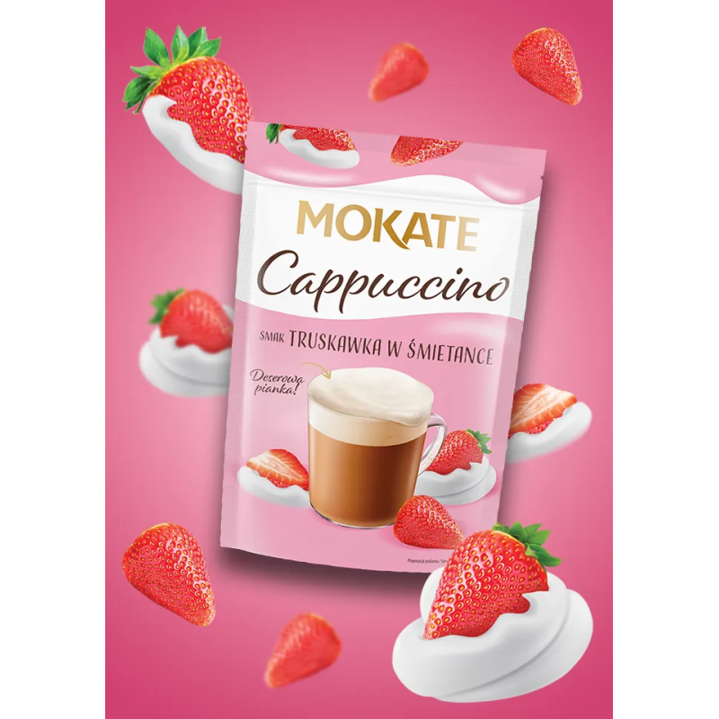 Cappuccino Mokate o smaku Truskawki ze Śmietanką 110 g