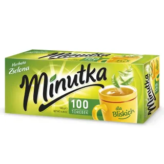 Minutka Green Tea, 100 tea bags
