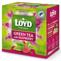 Loyd Raspberry-flavoured Green Tea, 20 bags