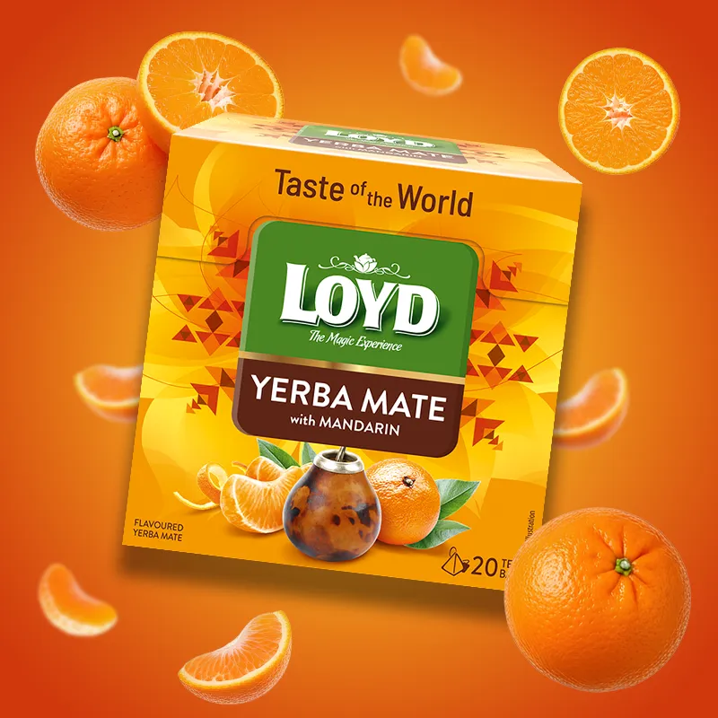 Loyd Taste of The World Mandarin-flavoured Yerba Mate, 20 tea bags
