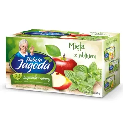 Herbatka ziołowa Babcia Jagoda Mięta z jabłkiem 20 torebek