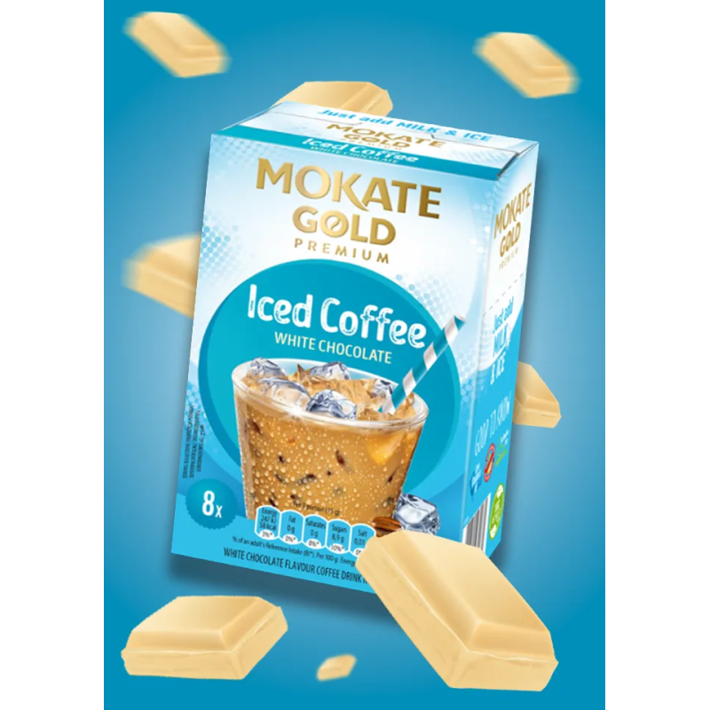 Kawa mrożona Mokate Gold Iced Coffee o smaku białej czekolady 120 g