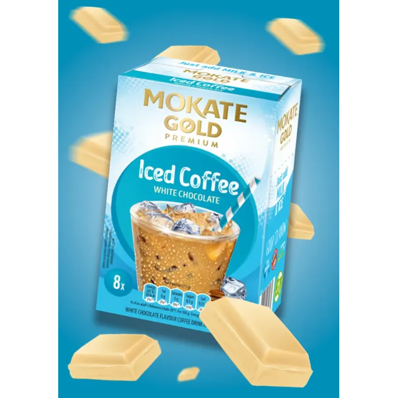 Mokate Gold Iced Coffee, white chocolate flavour, 120 g