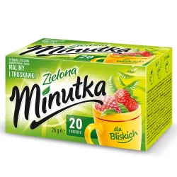 Minutka Green Tea with Raspberry and Strawberry – 20 tea bags