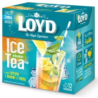 Loyd Lemon, Lime and Mint Iced Tea, 12 tea bags