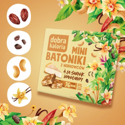 Mini bars with vanilla cheesecake flavour