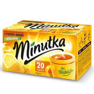 Herbatka czarna Minutka z miodem i wit. C 20 torebek