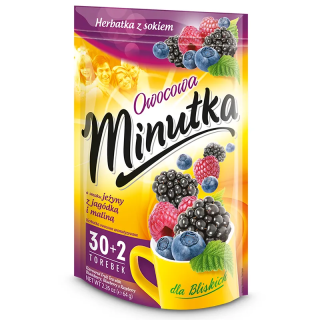 Minutka Fruit Tea with blackberries, blueberries and raspberries – 32 bags