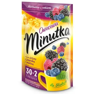 Minutka Fruit Tea with blackberries, blueberries and raspberries – 32 bags
