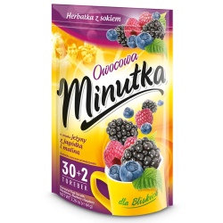 Herbatka owocowa Minutka z jeżyną, jagódkami i maliną 32 torebki