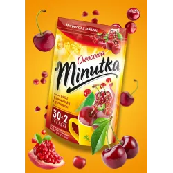 Minutka Fruit Tea with Cherry, Cranberry and Pomegranate – 32 tea bags