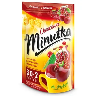 Minutka Fruit Tea with Cherry, Cranberry and Pomegranate – 32 tea bags